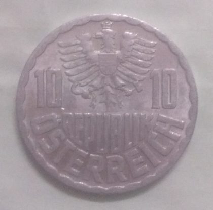 AUSTRIA 10 GROSCHEN 1965(unc) - Image 2