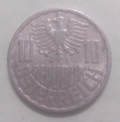 AUSTRIA 10 GROSCHEN 1965(used) - Image 2