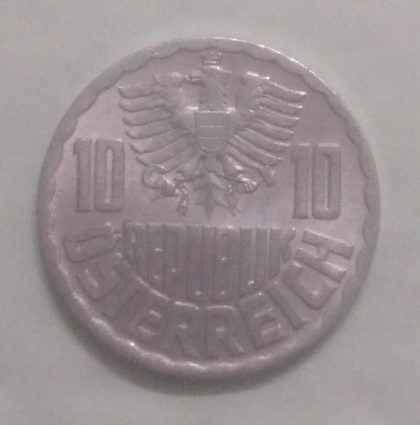 AUSTRIA 10 GROSCHEN 1966(unc) - Image 2
