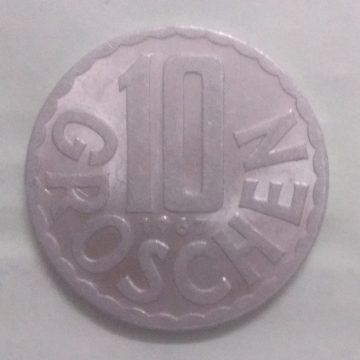 AUSTRIA 10 GROSCHEN 1967(unc)