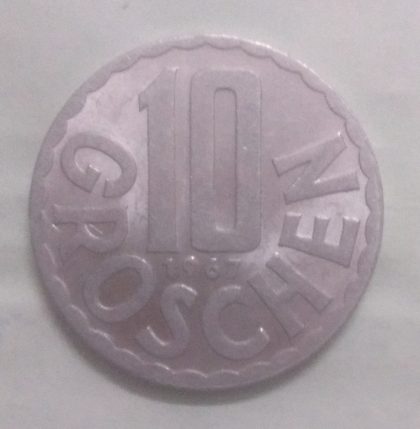AUSTRIA 10 GROSCHEN 1967(unc)