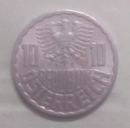AUSTRIA 10 GROSCHEN 1967(unc) - Image 2