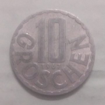 AUSTRIA 10 GROSCHEN 1967(used)