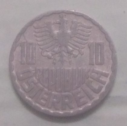AUSTRIA 10 GROSCHEN 1967(used) - Image 2