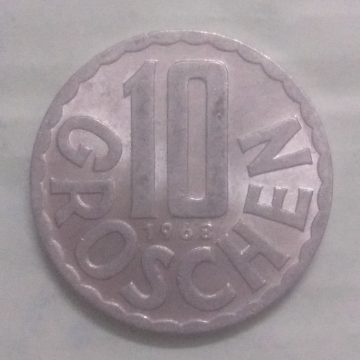 AUSTRIA 10 GROSCHEN 1968(unc)