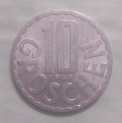 AUSTRIA 10 GROSCHEN 1969(unc)
