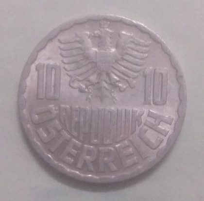 AUSTRIA 10 GROSCHEN 1969(used) - Image 2