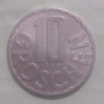 AUSTRIA 10 GROSCHEN 1970(unc)