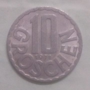 AUSTRIA 10 GROSCHEN 1971(unc)