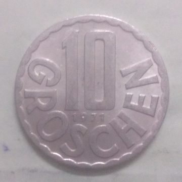 AUSTRIA 10 GROSCHEN 1971(used)