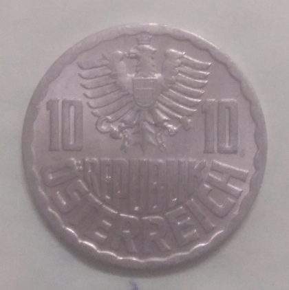 AUSTRIA 10 GROSCHEN 1971(used) - Image 2