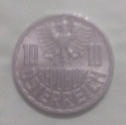 AUSTRIA 10 GROSCHEN 1972(unc) - Image 2