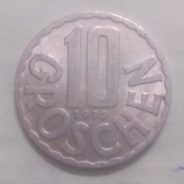 AUSTRIA 10 GROSCHEN 1972(used)