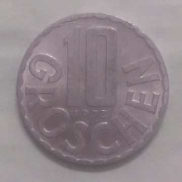 AUSTRIA 10 GROSCHEN 1973(unc)