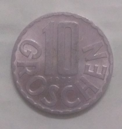AUSTRIA 10 GROSCHEN 1973(unc)