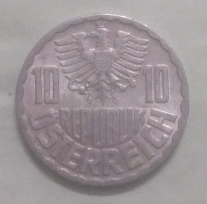 AUSTRIA 10 GROSCHEN 1973(unc) - Image 2
