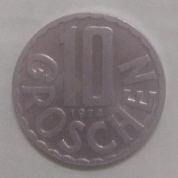 AUSTRIA 10 GROSCHEN 1974(unc)