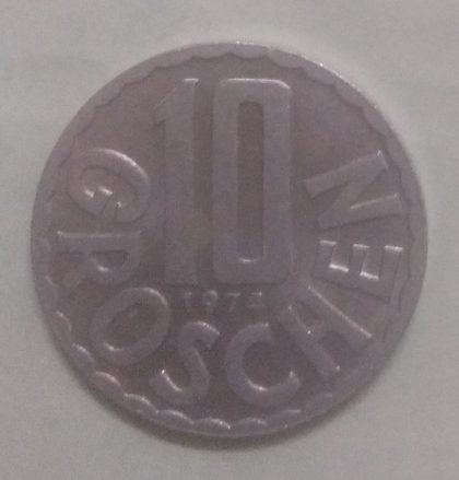 AUSTRIA 10 GROSCHEN 1974(unc)