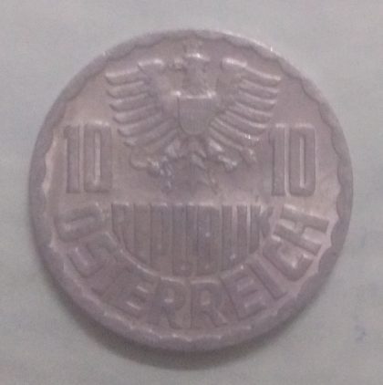 AUSTRIA 10 GROSCHEN 1974(used) - Image 2
