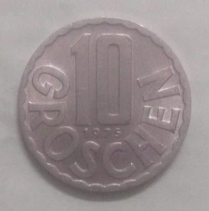AUSTRIA 10 GROSCHEN 1975(unc)