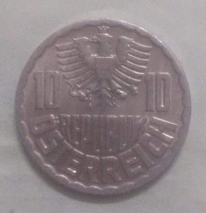 AUSTRIA 10 GROSCHEN 1975(unc) - Image 2