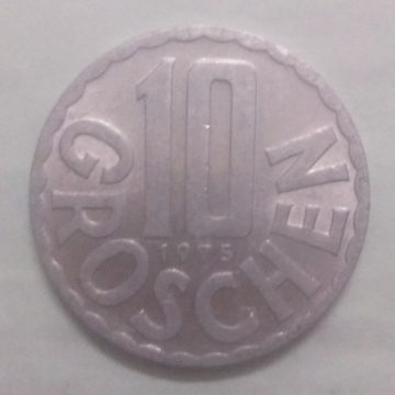 AUSTRIA 10 GROSCHEN 1975(used)