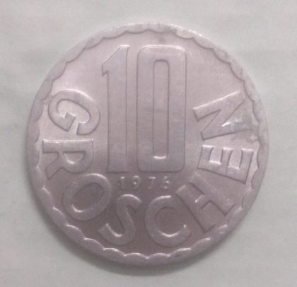 AUSTRIA 10 GROSCHEN 1976(unc)