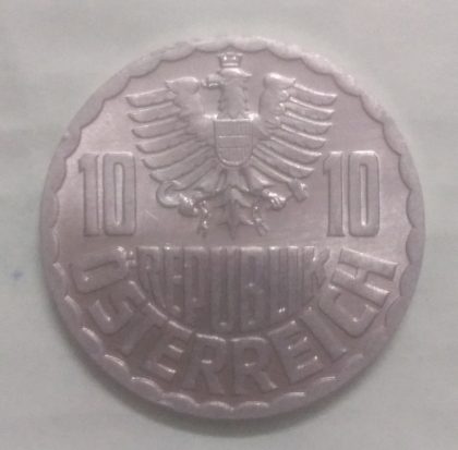 AUSTRIA 10 GROSCHEN 1976(unc) - Image 2
