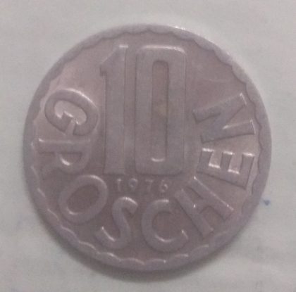 AUSTRIA 10 GROSCHEN 1976(used)