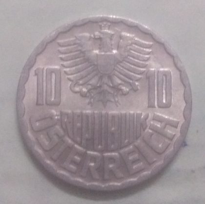 AUSTRIA 10 GROSCHEN 1976(used) - Image 2