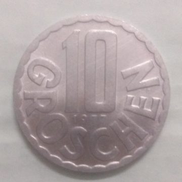 AUSTRIA 10 GROSCHEN 1977(unc)