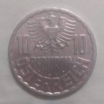 AUSTRIA 10 GROSCHEN 1977(unc) - Image 2