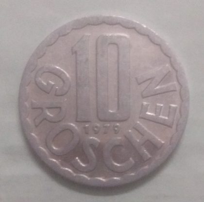 AUSTRIA 10 GROSCHEN 1979(unc)