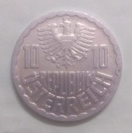 AUSTRIA 10 GROSCHEN 1979(unc) - Image 2