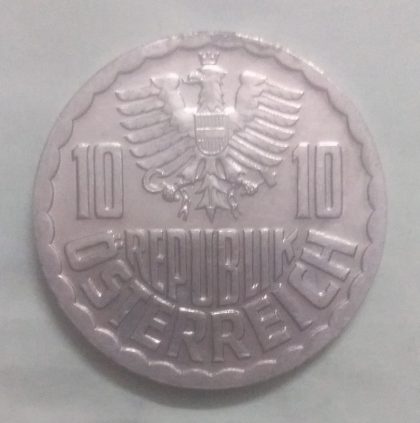 AUSTRIA 10 GROSCHEN 1981(unc) - Image 2