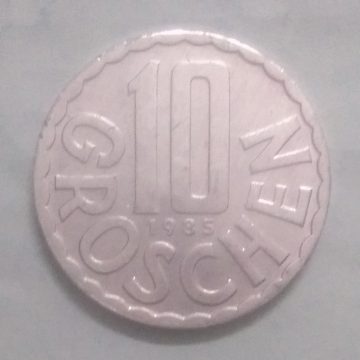 AUSTRIA 10 GROSCHEN 1985(unc)
