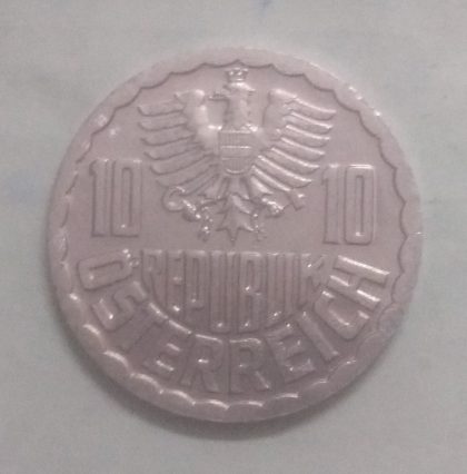 AUSTRIA 10 GROSCHEN 1985(unc) - Image 2