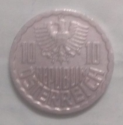 AUSTRIA 10 GROSCHEN 1986(unc) - Image 2