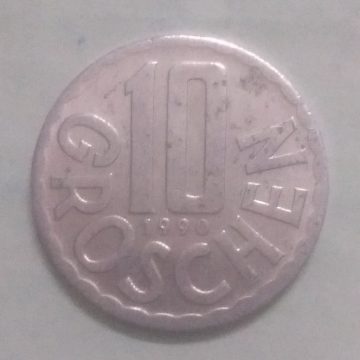 AUSTRIA 10 GROSCHEN 1990(unc)