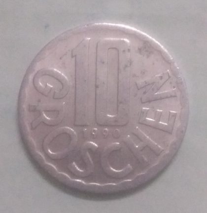 AUSTRIA 10 GROSCHEN 1990(unc)