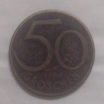 AUSTRIA  50 GROSCHEN 1960(used)