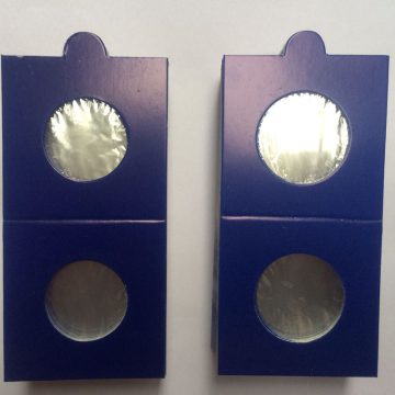 Blue Colour Coin Holder - 50 NOS. - Size No. 1 (17.5 MM) - Good Quality Holders