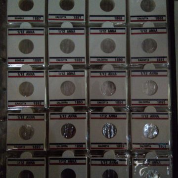 British India Mint Wise - 758 # ( WITH COIN HOLDERS & STICKERS ONLY ) ( NO COINS ) 4 albums
