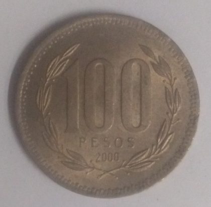 CHILE 100 PESOS 2000(used)
