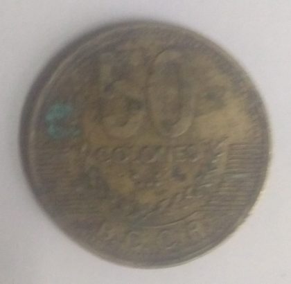 COSTA RICA(Central america) 50 COLONES 1997(used)
