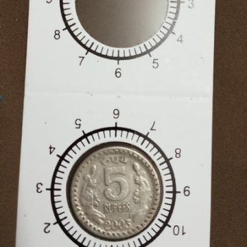 Clock Wise Coin Holder (for Identifying Error Coins only)- 25 mm/ No 4 Size /10 qty