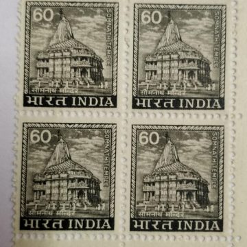 5th Series Somnath Temple -60(Df-Block of 4)