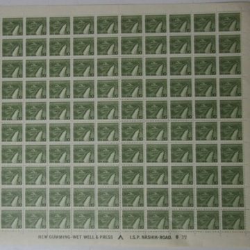 Definitive 6th Series Minor lrrgation 10p (Stamp Full Sheet) - 100 Stamps