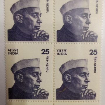 Jawahrlal Nehru -25(Df-Block of 4)