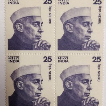 Jawahrlal Nehru -25(Df-Block of 4)